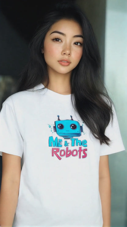 Anime Robot - Unisex - White - T-shirt