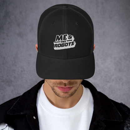 ME & The Robots Logo Cap – Unisex – Black + Red – Trucker Hat