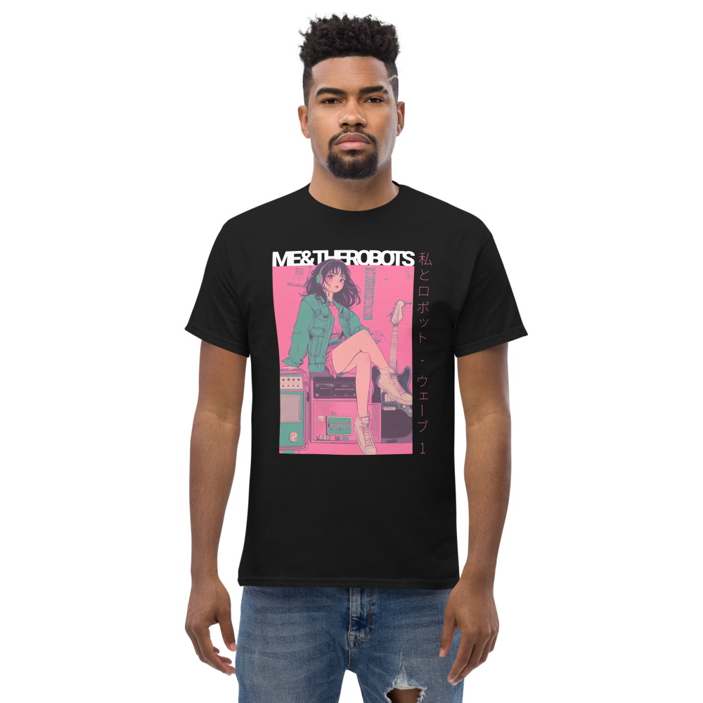 Neon Rock Anime - Unisex - Black - T-shirt