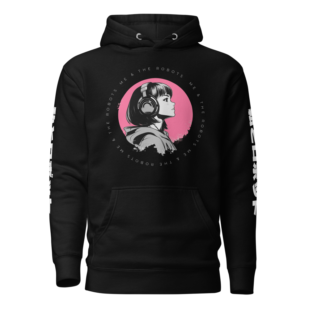 Anime Retro Neon - Unisex - Black - Premium Hoodie