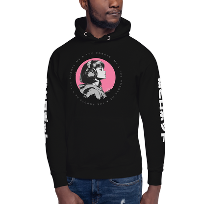 Anime Retro Neon - Unisex - Black - Premium Hoodie