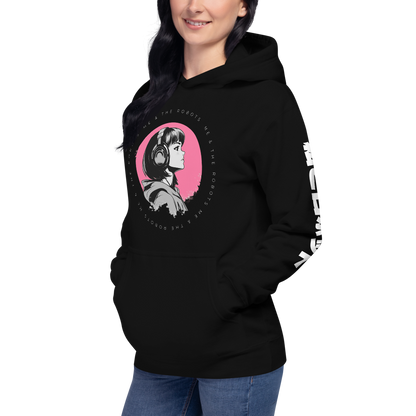 Anime Retro Neon - Unisex - Black - Premium Hoodie