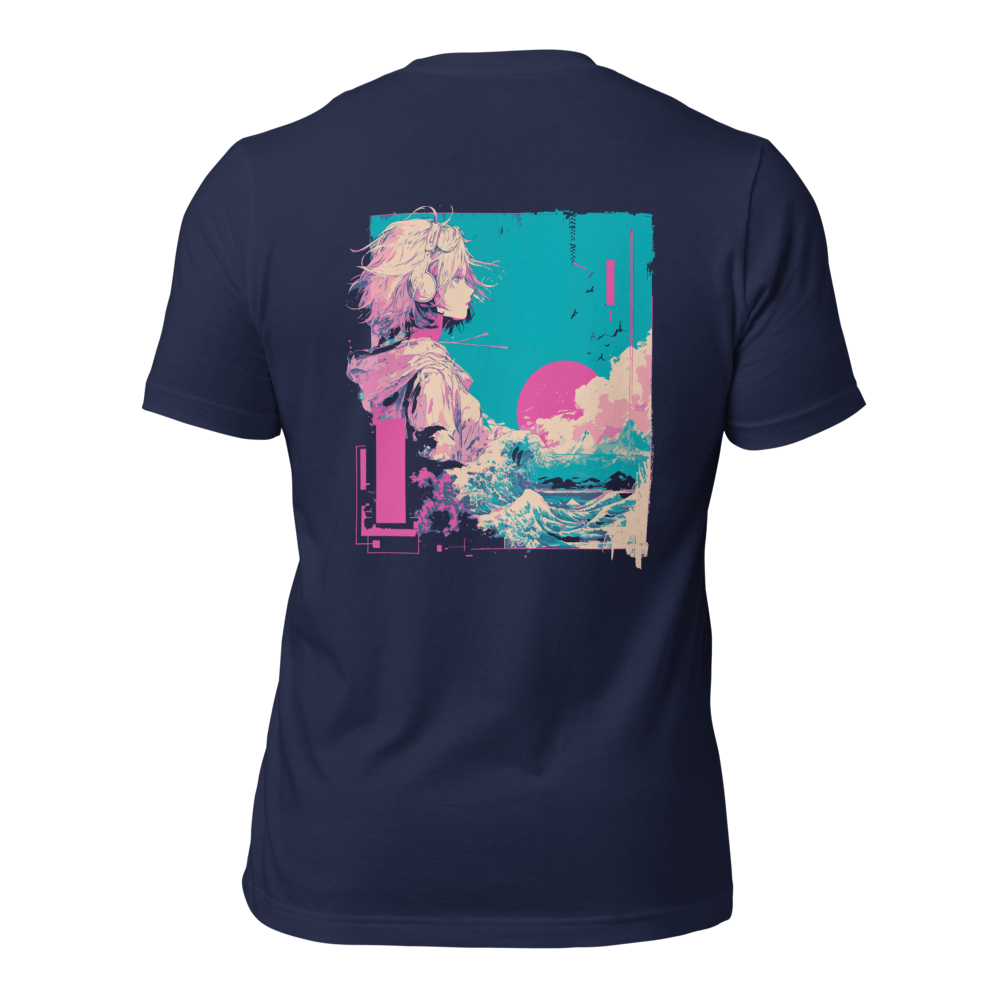 OCEAN//HEART - Back print - Navy - Unisex - T-shirt