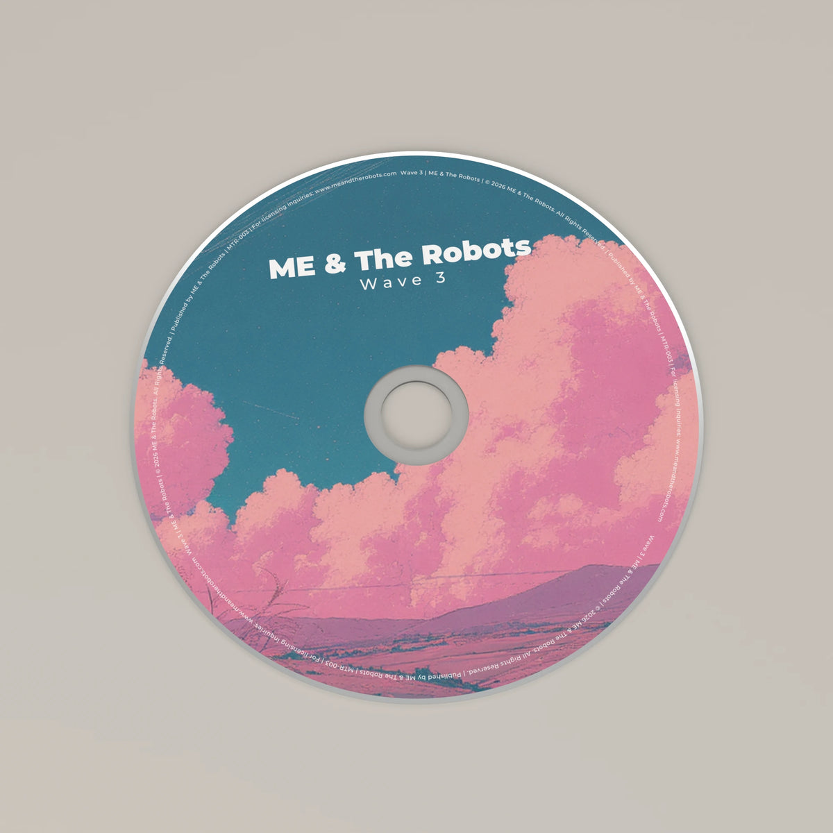 Wave 3 vinyl and CD bundle — cd disc mockup packaging mock-up