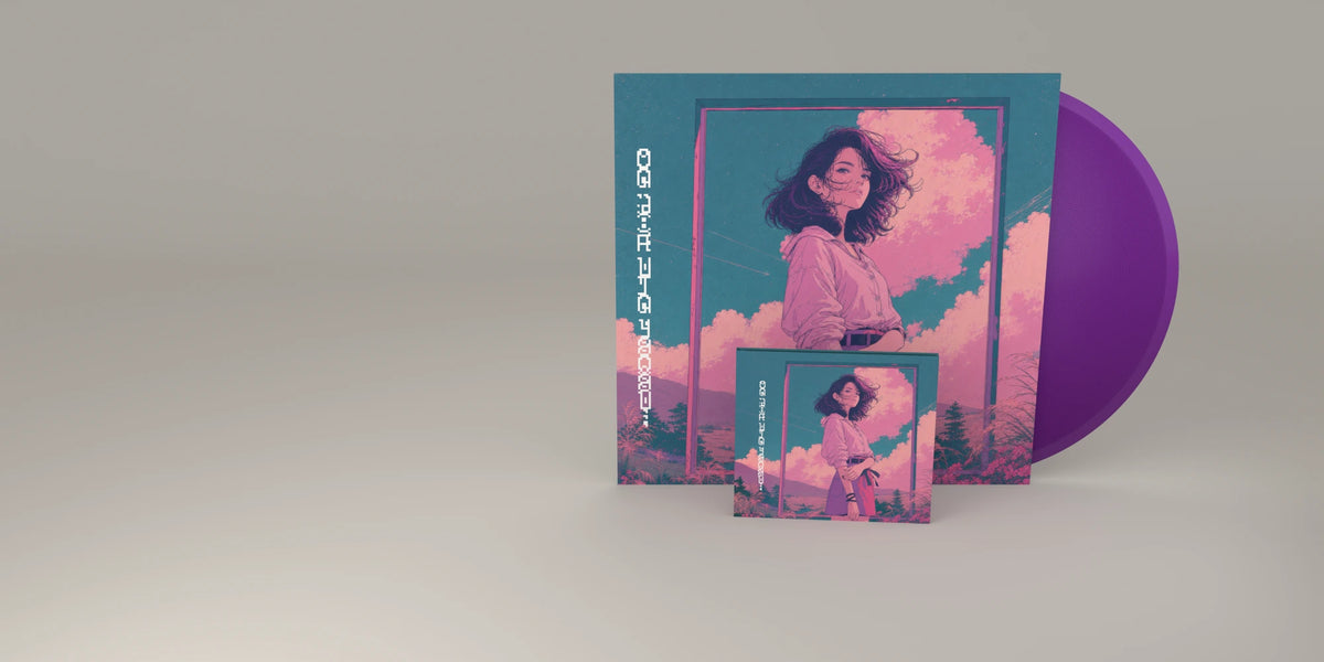 Wave 3 vinyl and CD bundle — purple vinyl and illustrated CD digipack packaging mock-up